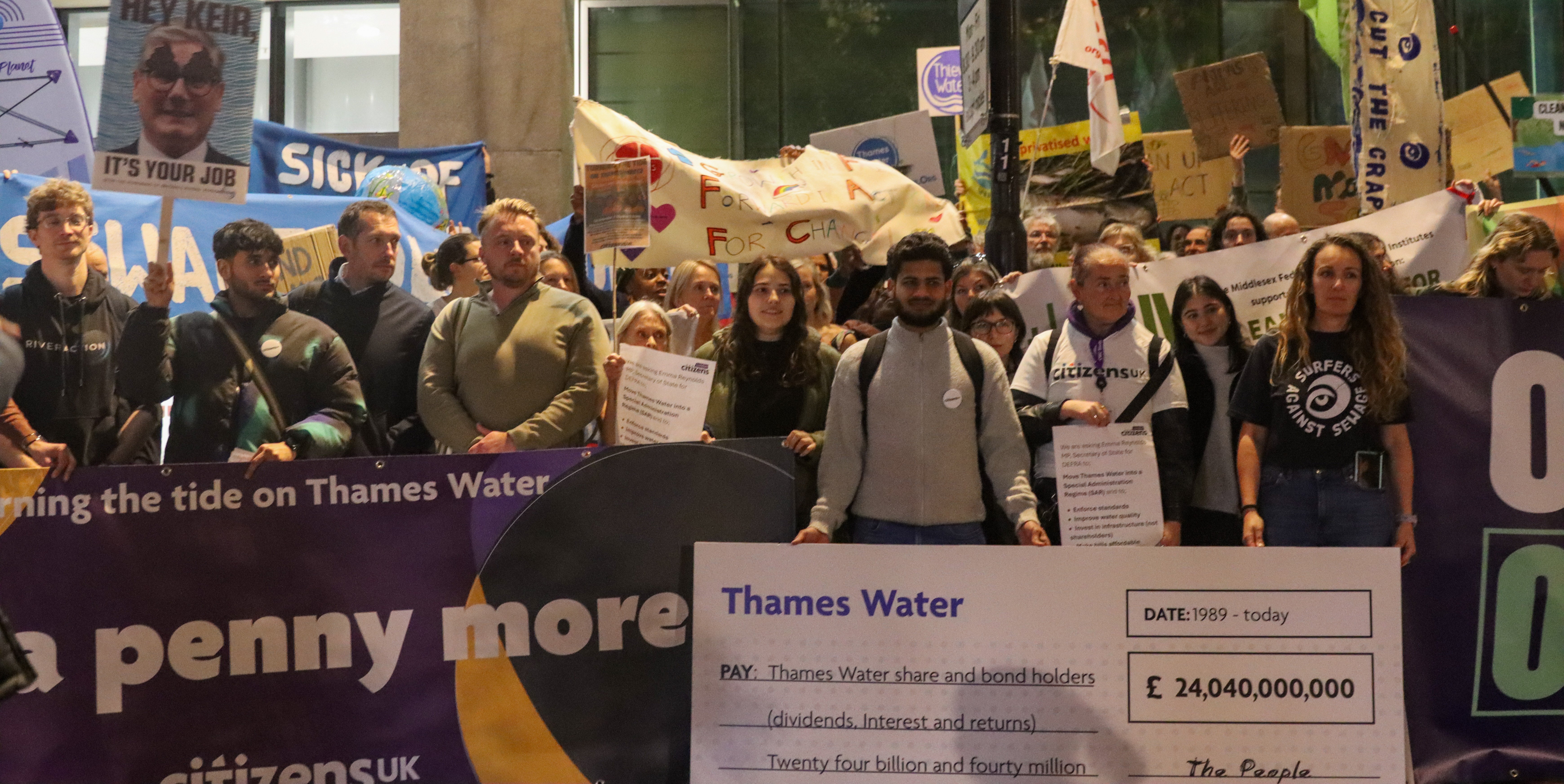 Protest outside Defra