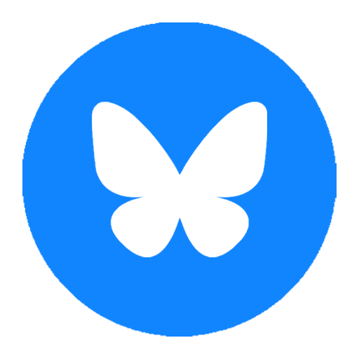 The Bluesky logo.