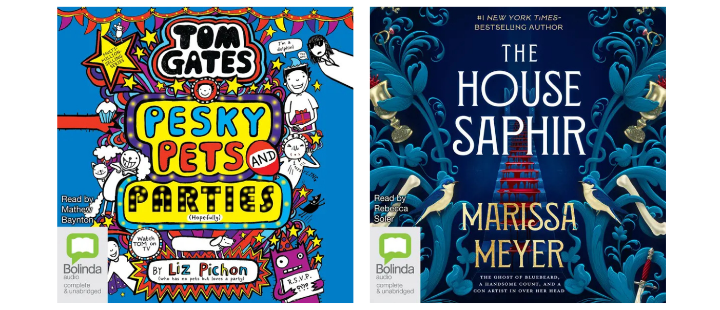 Image shows the covers of the two titles listed below