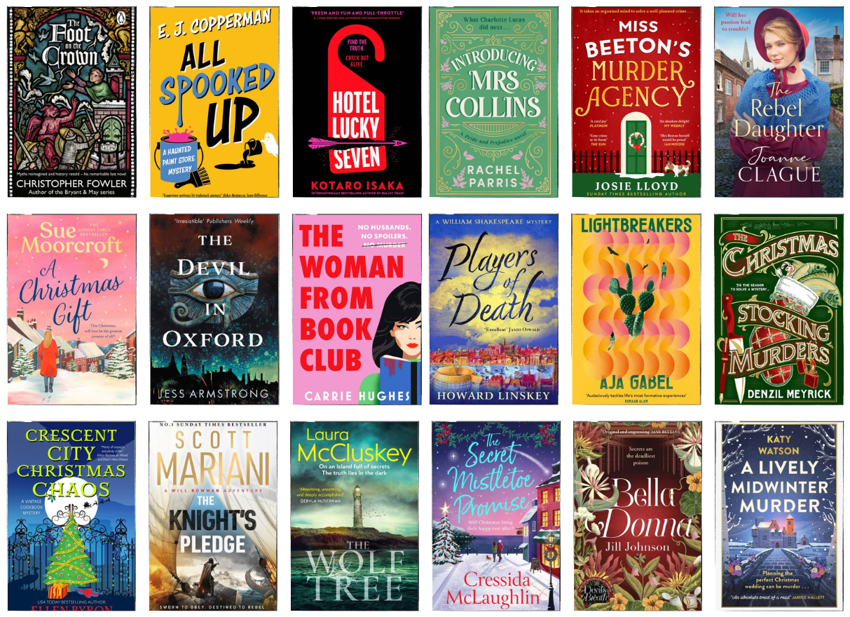 Images of 18 of our new books' covers