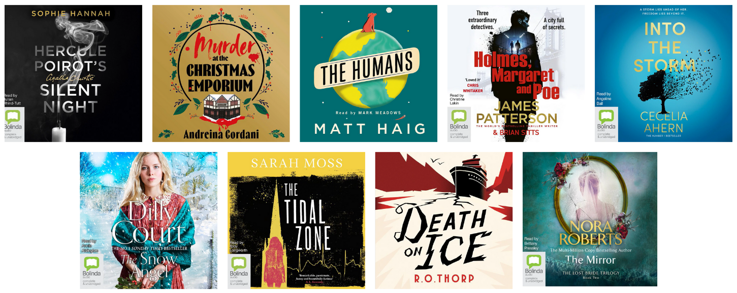 Covers of the titles listed.