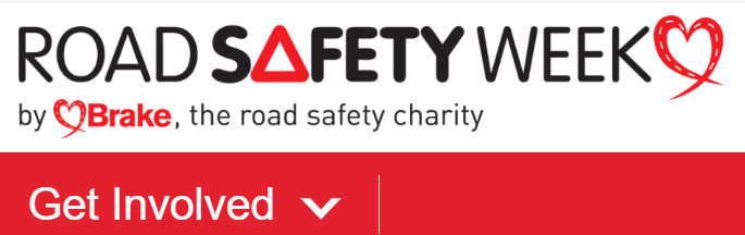 A red and black sign with black text