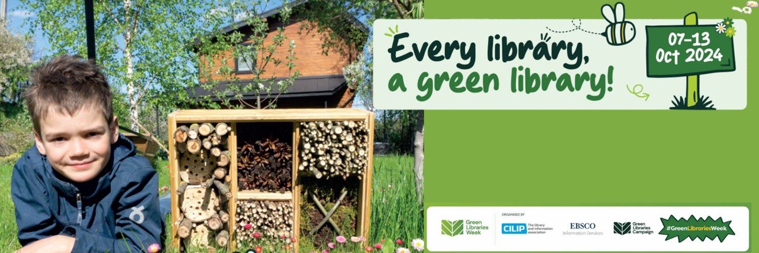 Child and bug hotel - every library a green library