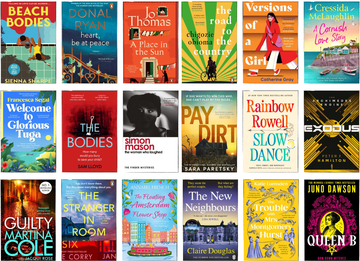 Front covers of all the titles listed.