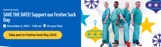 Festive sock day banner