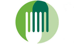 FSA logo featuring a stylised fork with alternating dark and light green prongs inside a circular background divided into three green shades.