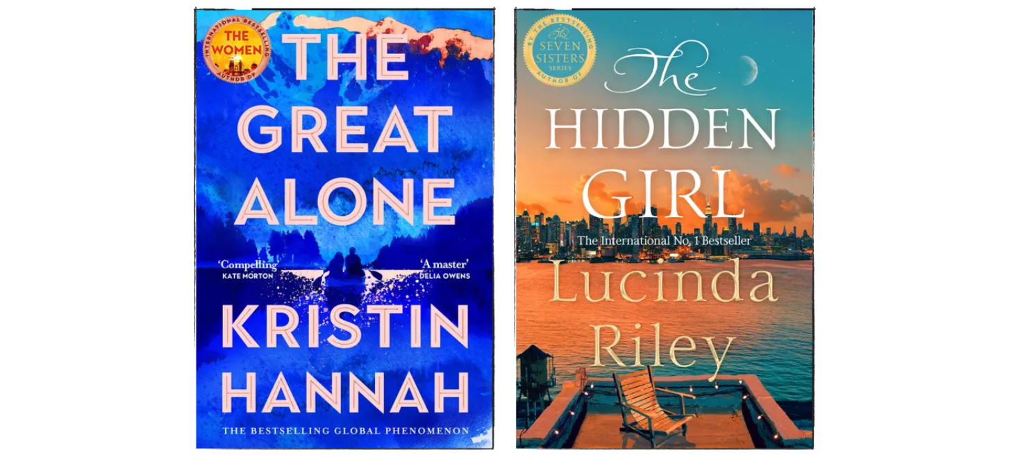 Images shows the two covers of the titles listed below
