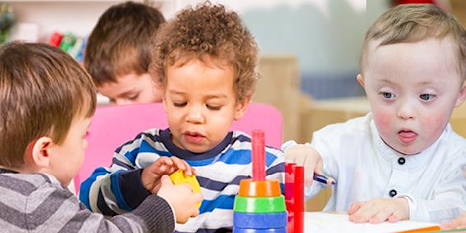 A group of children playing with toys