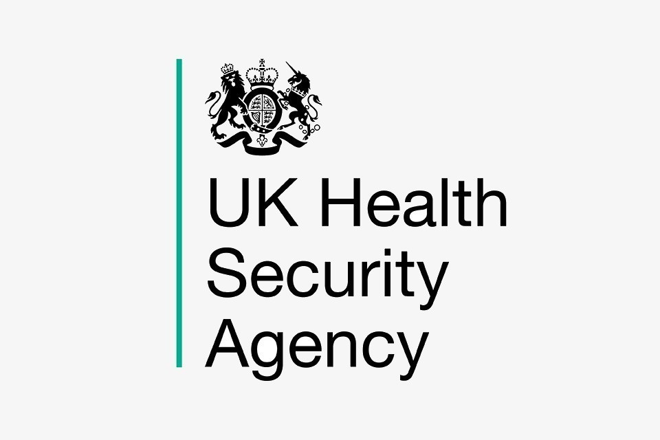 UKHSA logo with black text