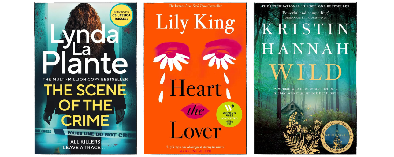 Image shows the covers of the three titles listed below