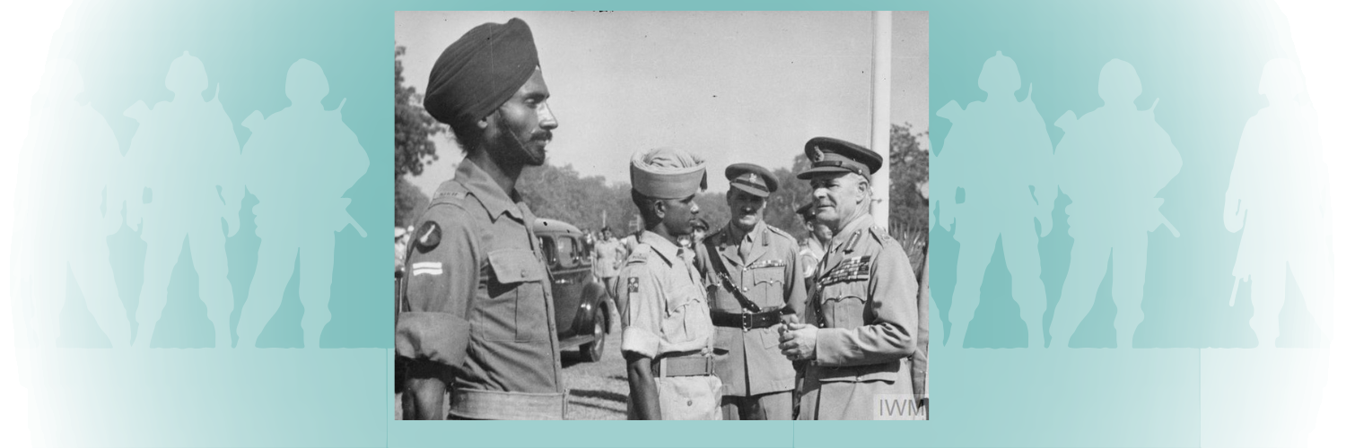South Asian soldiers meeting the Viceroy