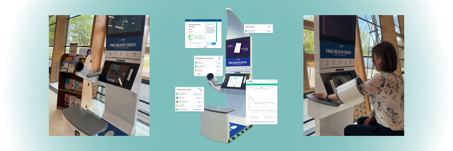 Images of the Health Check Kiosk