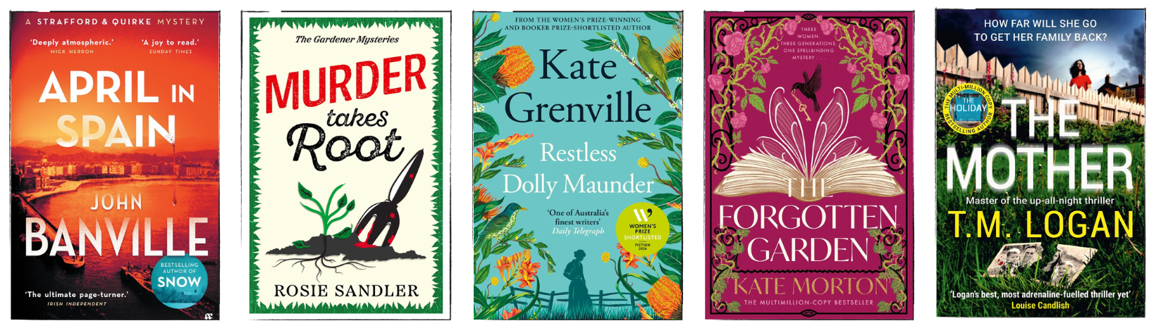 Covers of the titles available