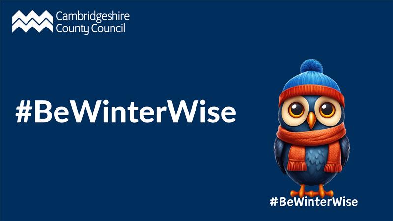 CCC Be Winter Wise campaign mascot Olly the Owl