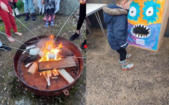 fire pit at Wisbech Adventure Playground