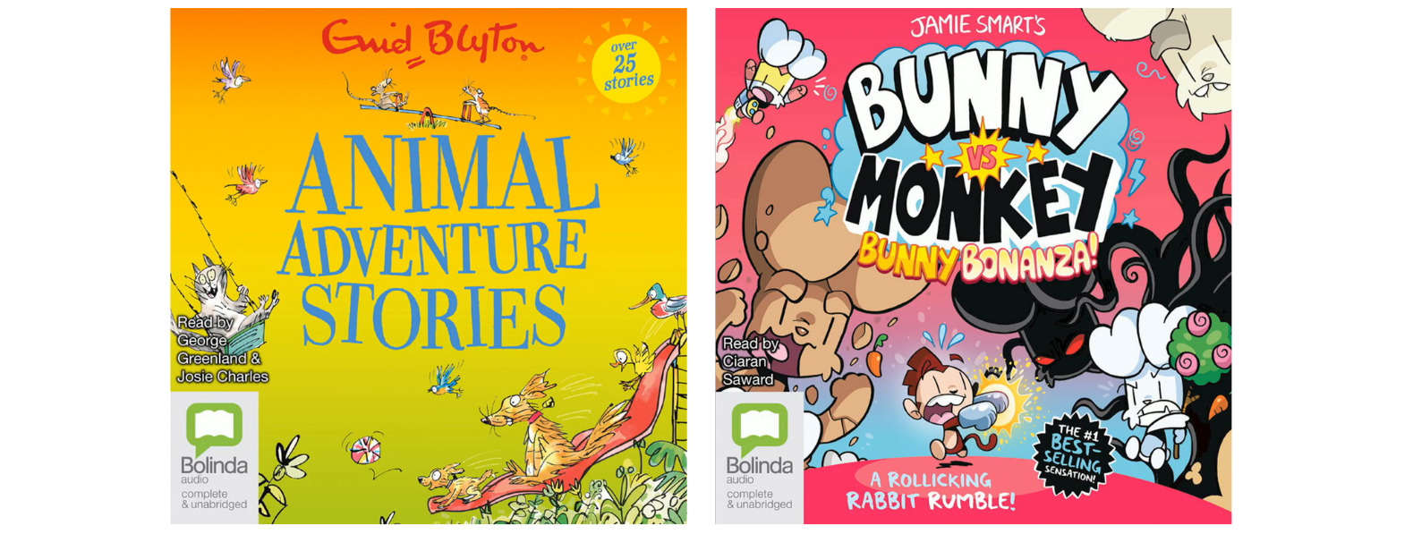 Image shows the covers of the two titles listed below.