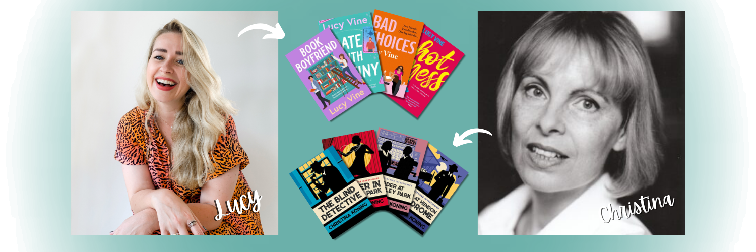 Images of both authors and covers of some of their written titles