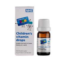 A bottle of vitamin drops