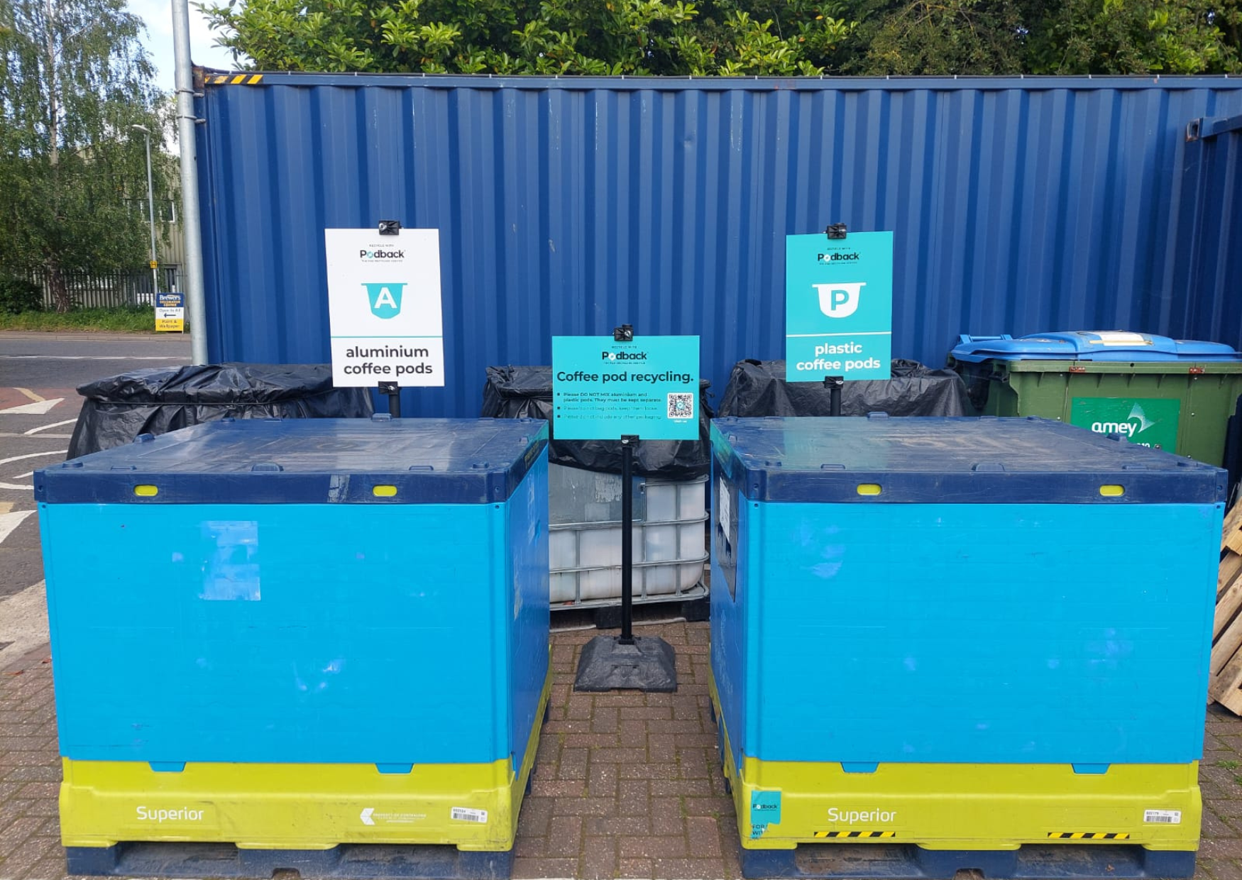 Image of coffee pod recycling stations