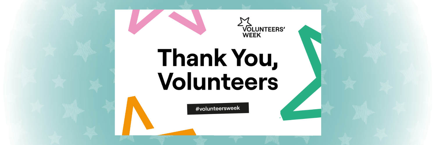 Thank you, Volunteers. #volunteersweek with relevant logo.