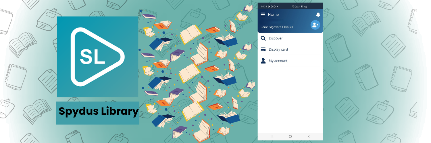 Spydus Library logo and login page