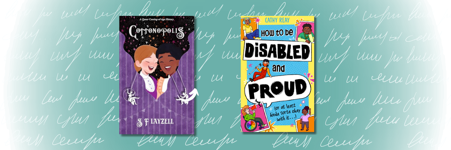Two book covers by our visiting children's authors
