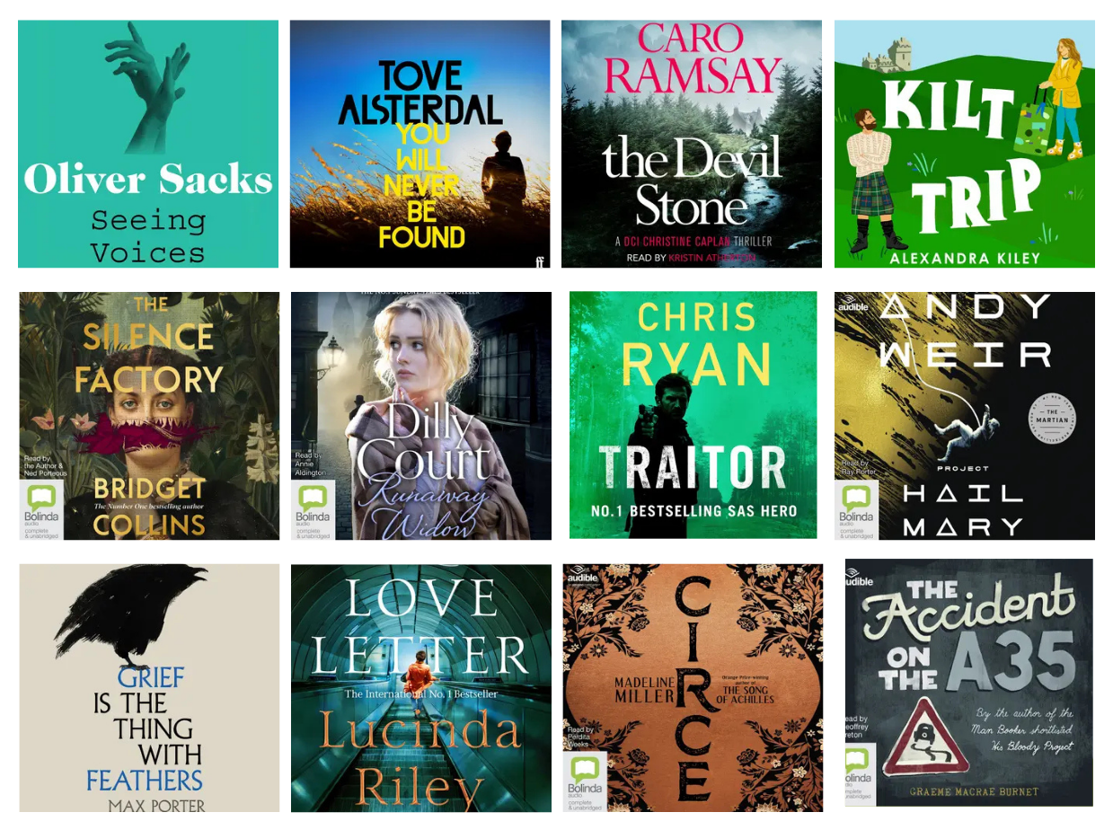 eAudiobook covers