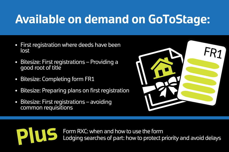A list of recordings under the heading 'Available on demand on GoToStage'.