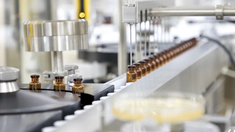 An image of the Serum Institute of India manufacturing facility