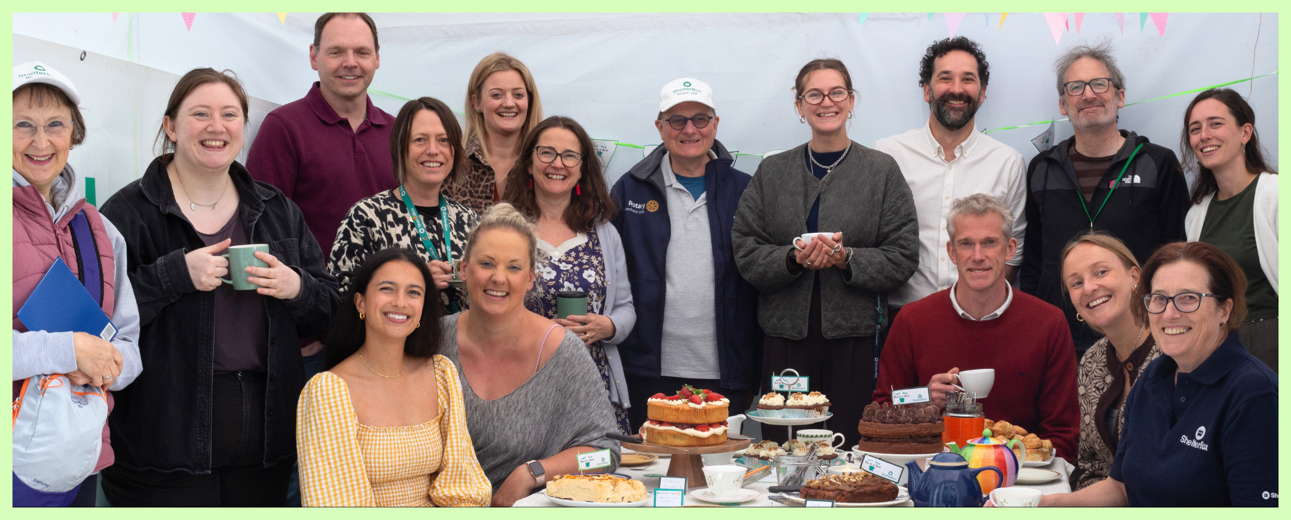 People with tea and cake