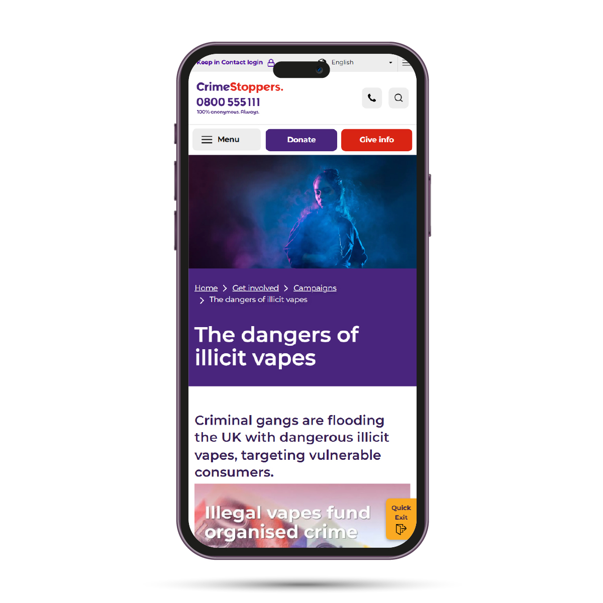 The dangers of illicit vapes