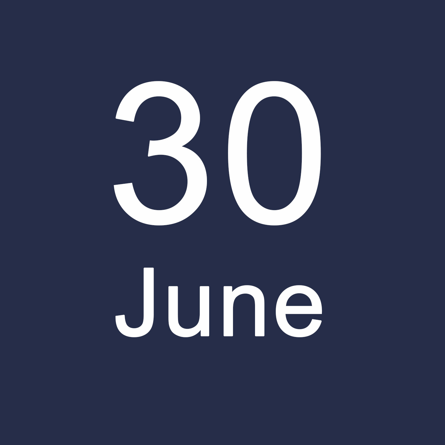 30 June