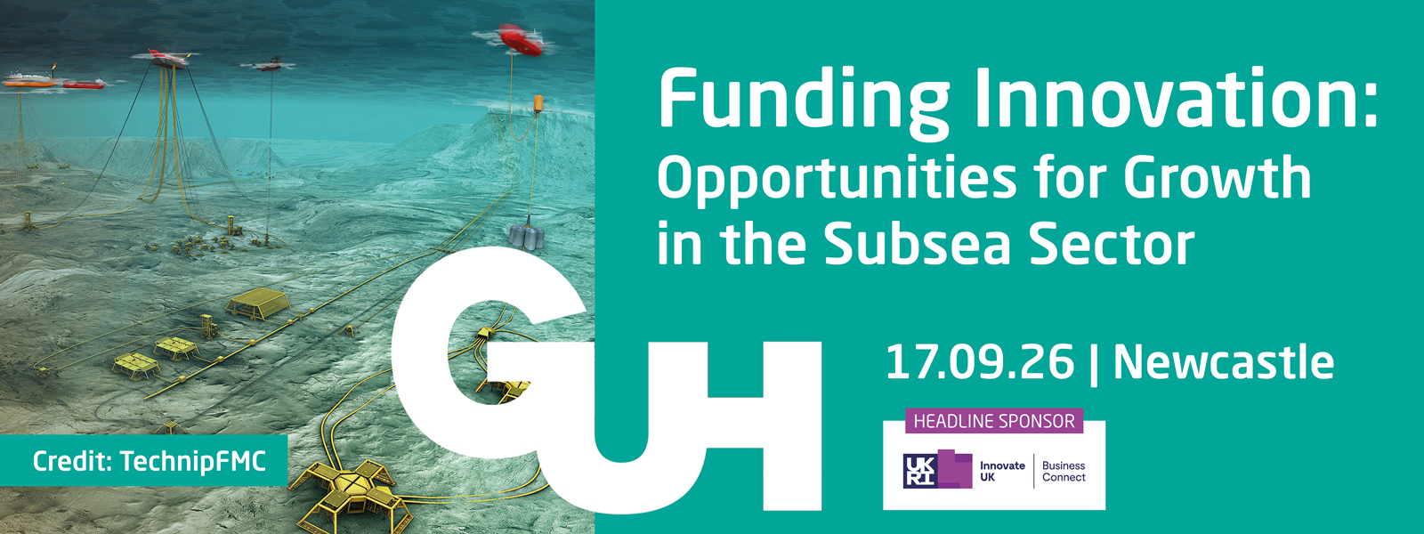 Artwork for 'Funding Innovation: Opportunities for Growth in the Subsea Sector' event