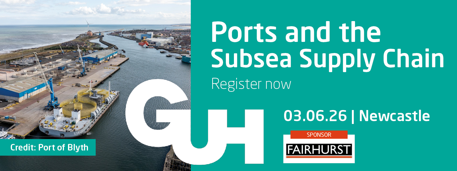 Artwork for 'Ports & the Subsea Supply Chain: Networking Breakfast' event