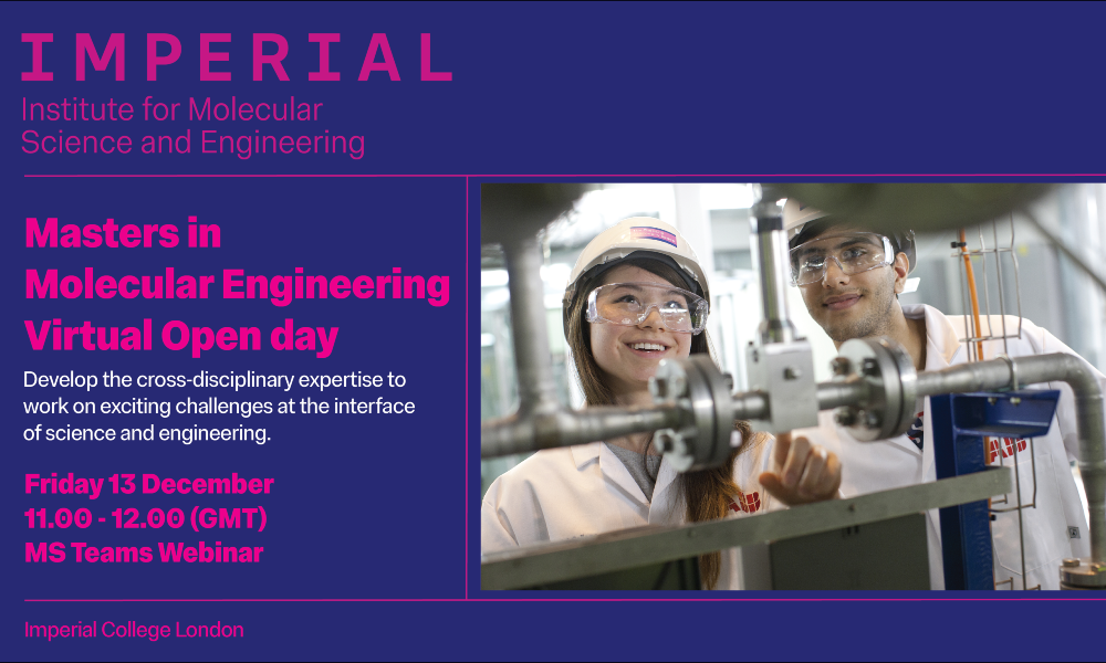 Poster for MRes open day