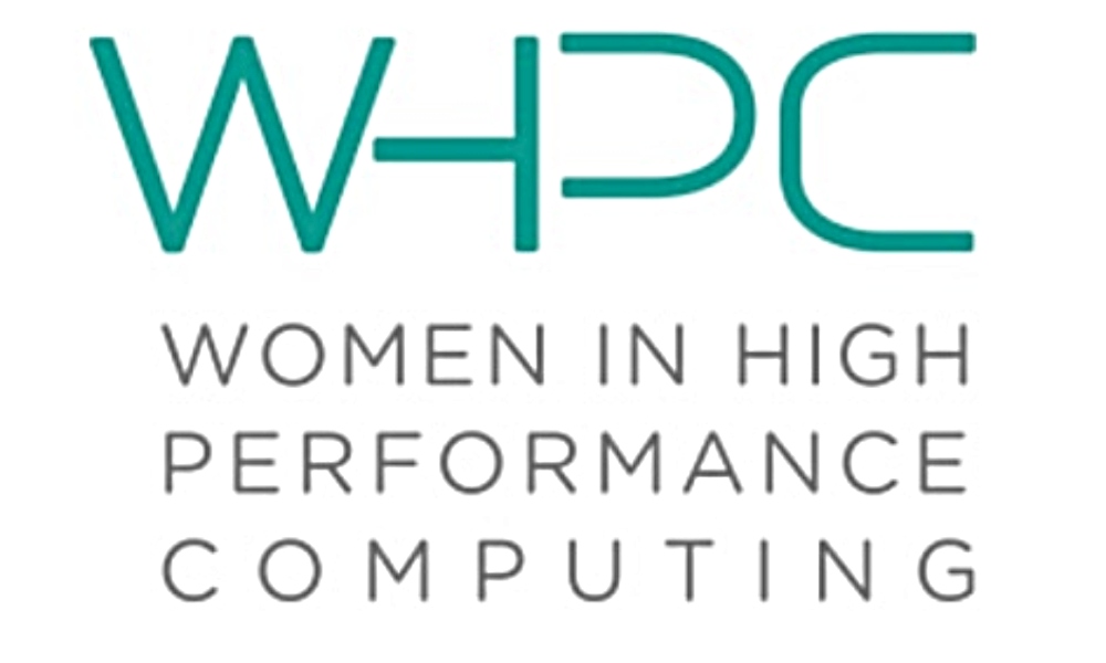 WHPC in green followed by the words Women in HPC - a logo