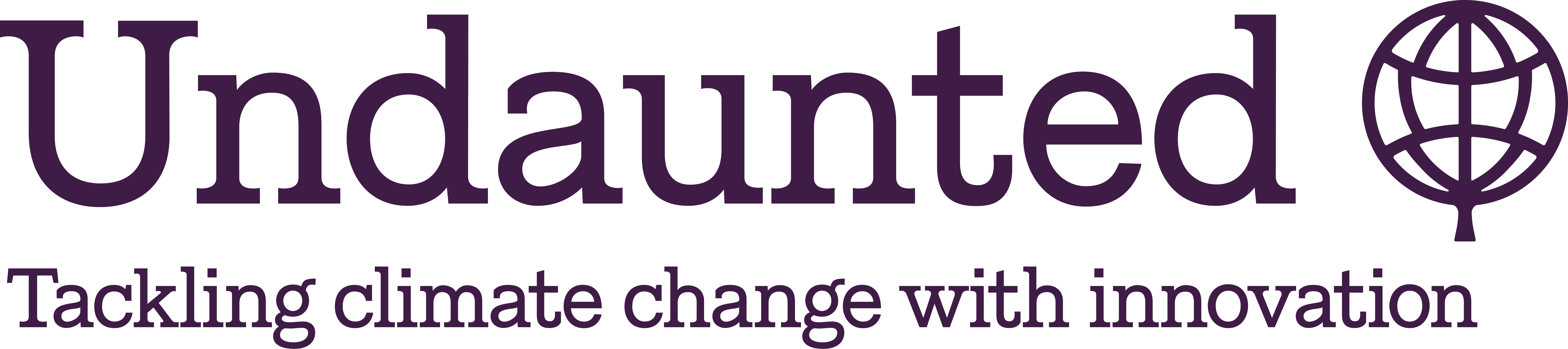 Undaunted logo: In the face of climate change, we are Undaunted